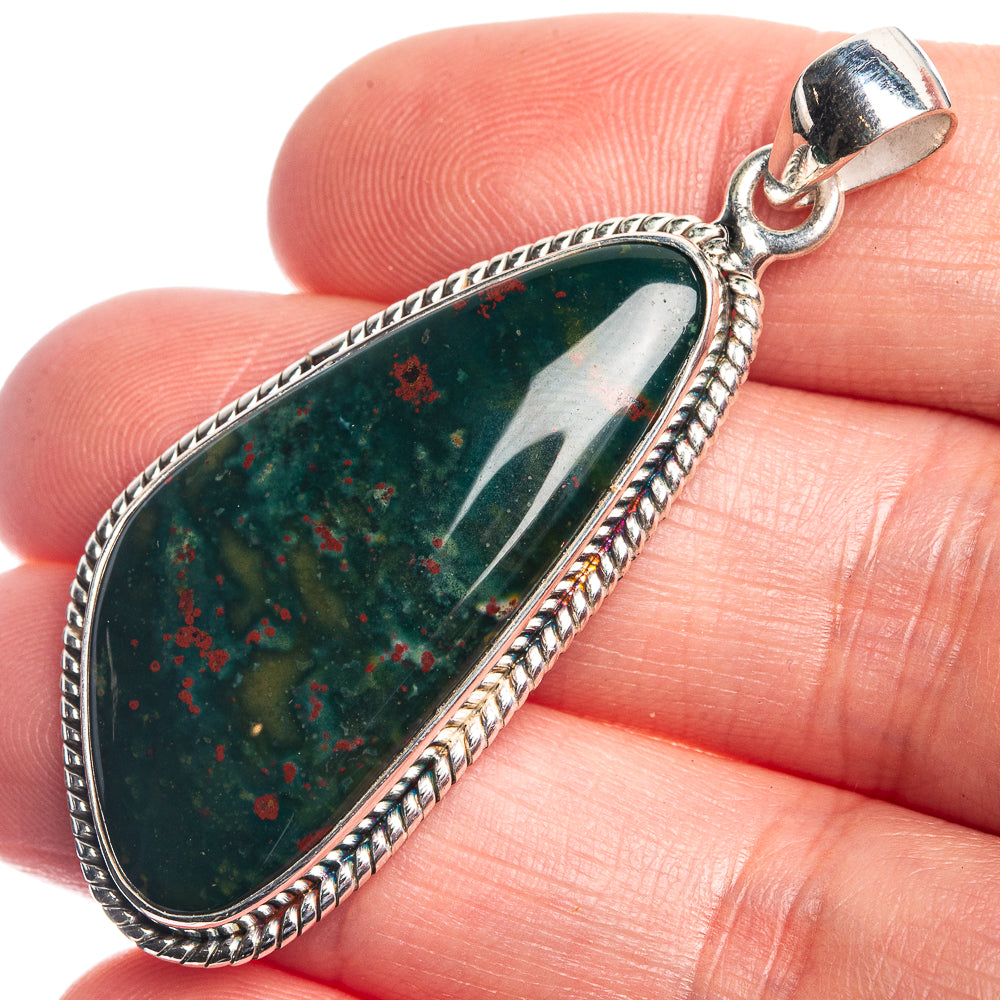 Bloodstone Pendant 2" (925 Sterling Silver) P39755