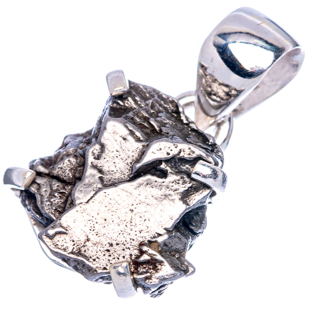 Rare Campo Del Cielo Meteorites  Pendant 7/8" (925 Sterling Silver) P41649