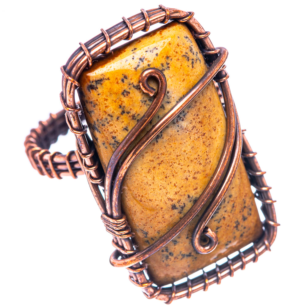 Picture Jasper Ring Size 8.25 (Oxidized Copper)