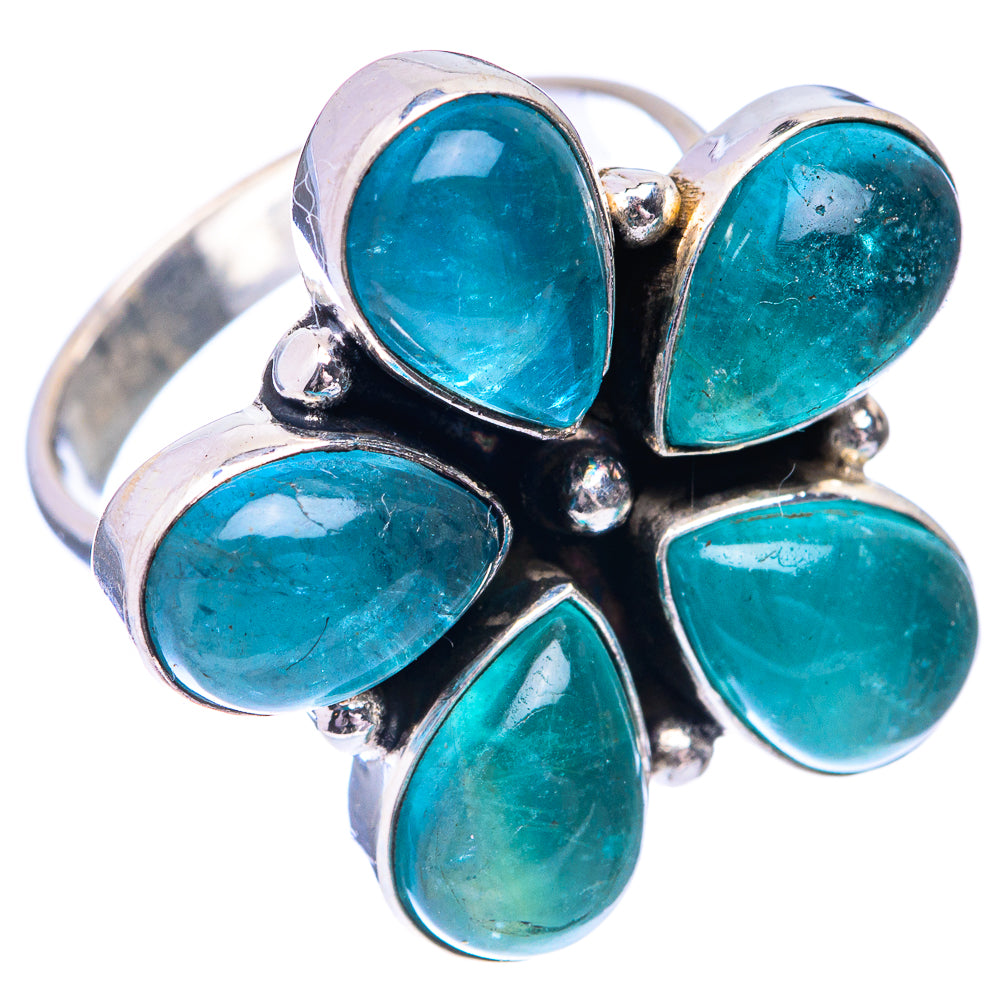 Large Blue Fluorite Ring Size 8.5 (925 Sterling Silver) R140779