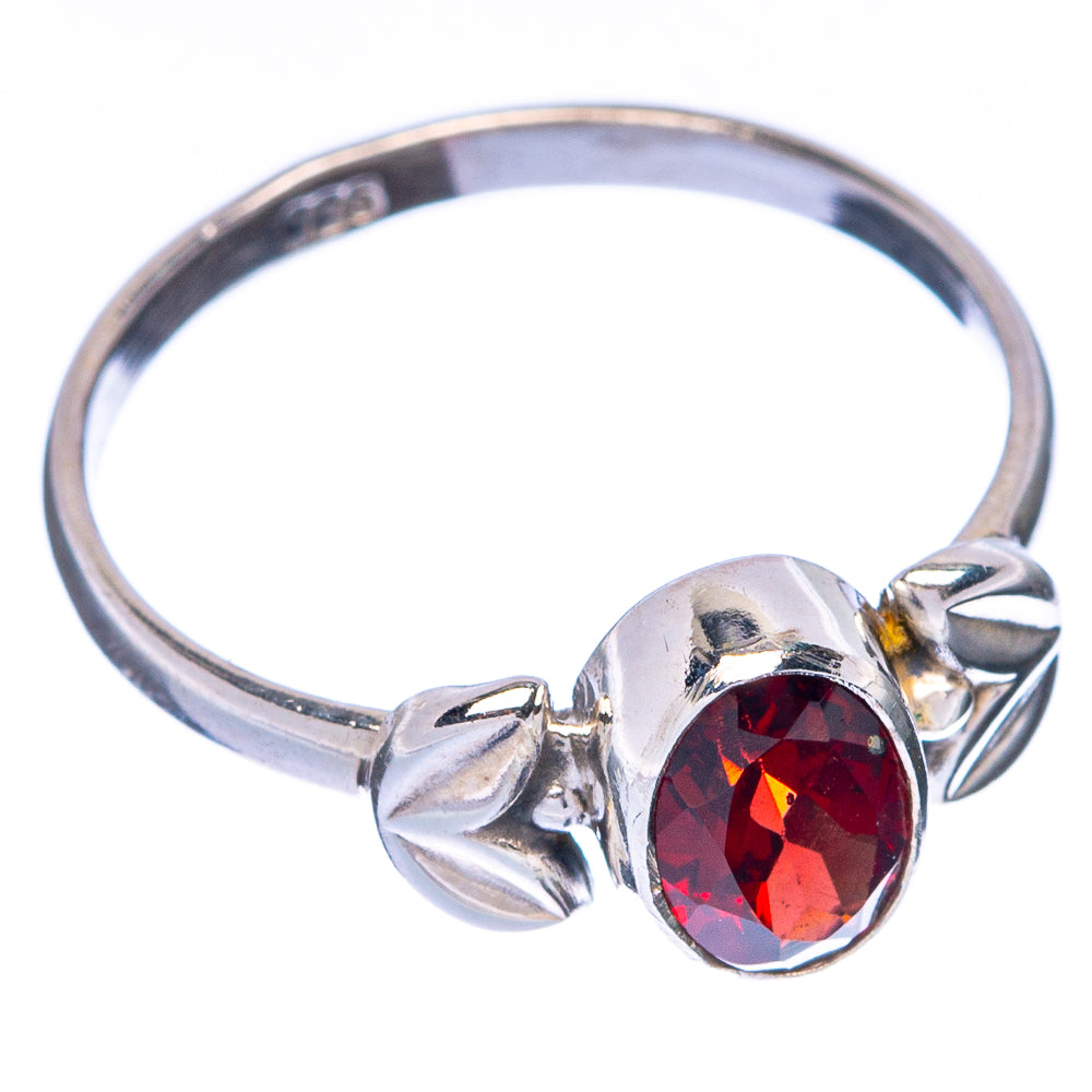 Garnet Dainty Ring Size 6 (925 Sterling Silver) R145016