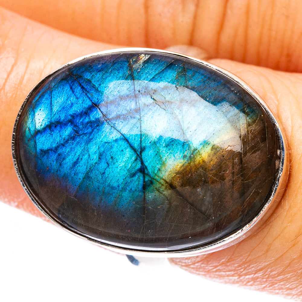 Labradorite Ring Size 7.25 (925 Sterling Silver) R4599