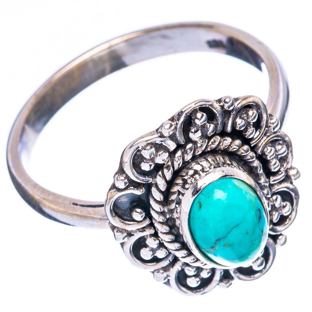 Rare Arizona Turquoise Ring Size 7.25 (925 Sterling Silver) R3374