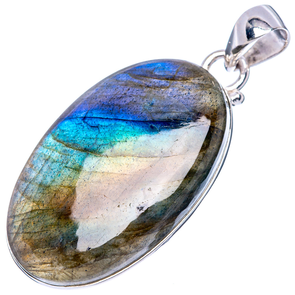 Labradorite Pendant 1 3/4" (925 Sterling Silver) P42546