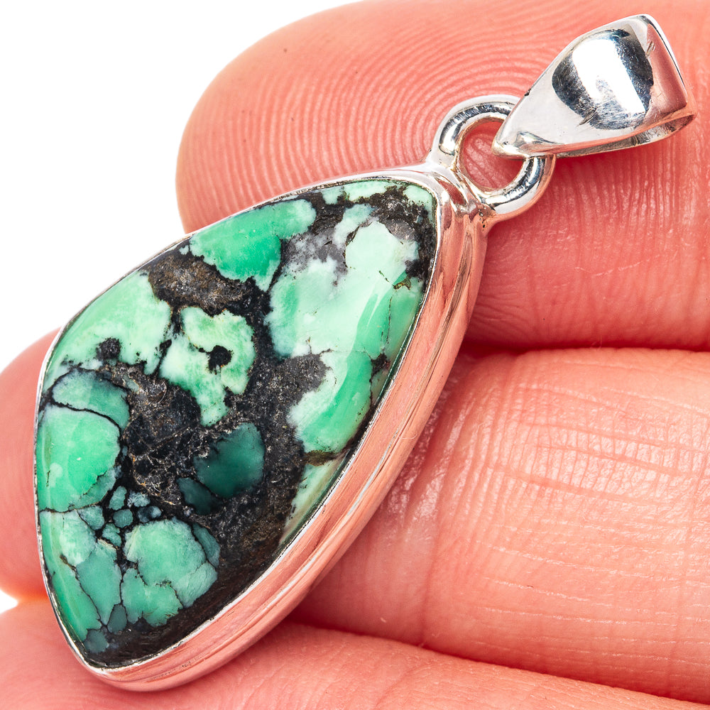 Variscite Pendant 1 3/8" (925 Sterling Silver) P41590