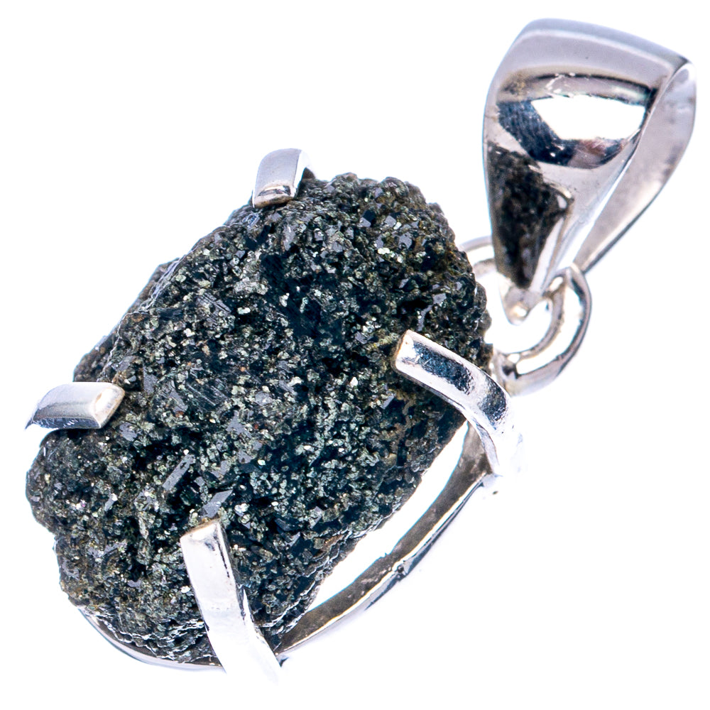 Raw Seraphinite Pendant 1" (925 Sterling Silver) P41494