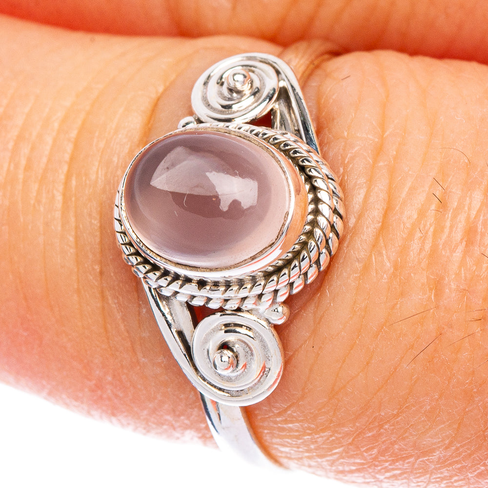 Rose Quartz Dainty Ring Size 8 (925 Sterling Silver) R147139