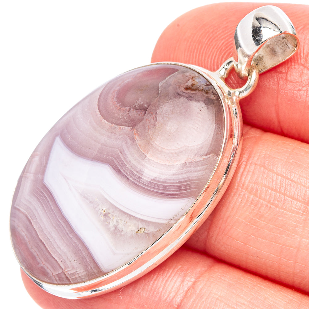 Botswana Agate Pendant 1 5/8" (925 Sterling Silver) P44046