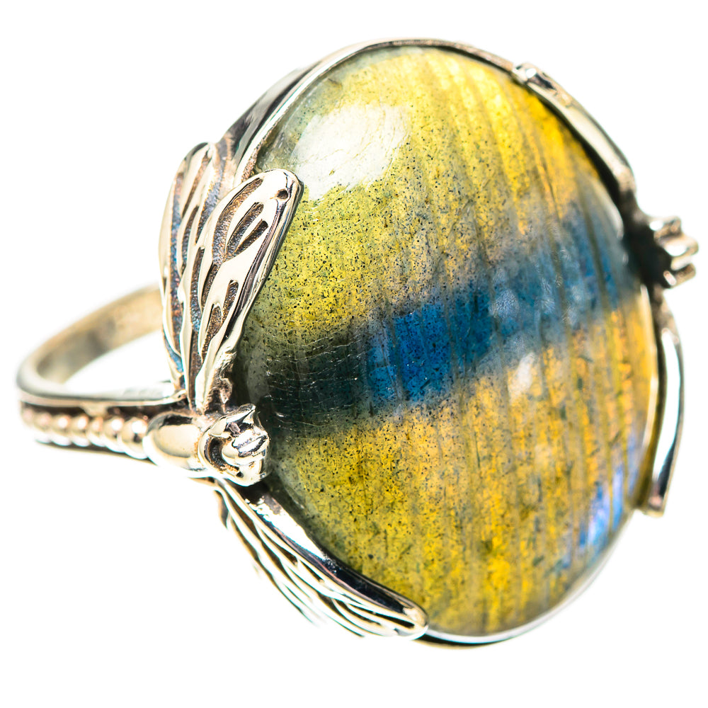 Labradorite Ring Size 7.75 (925 Sterling Silver) RING139009