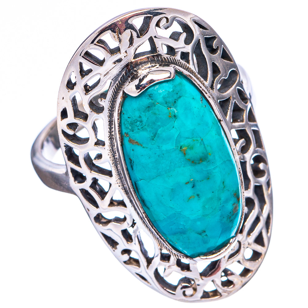Mohave Turquoise Ring Size 7.5 (.925 Sterling Silver)
