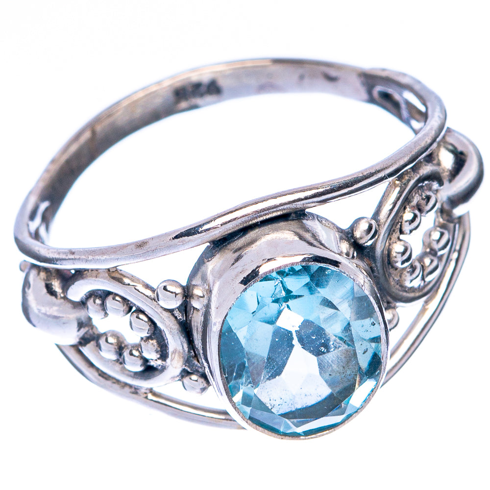 Blue Topaz Dainty Ring Size 6 (925 Sterling Silver) R145064