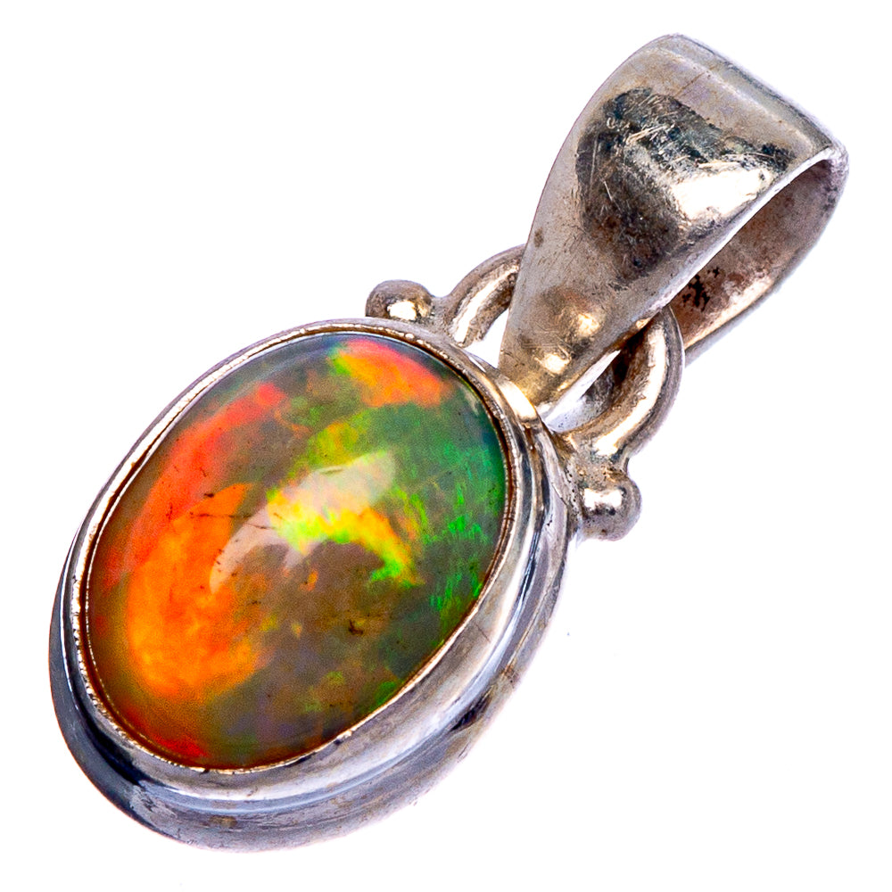 Rare Ethiopian Opal Pendant 3/4" (925 Sterling Silver) P40678