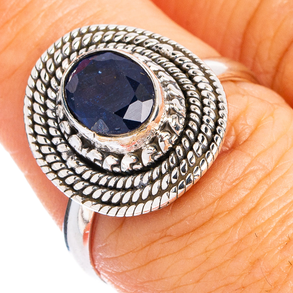 Sapphire Ring Size 7.5 (.925 Sterling Silver)
