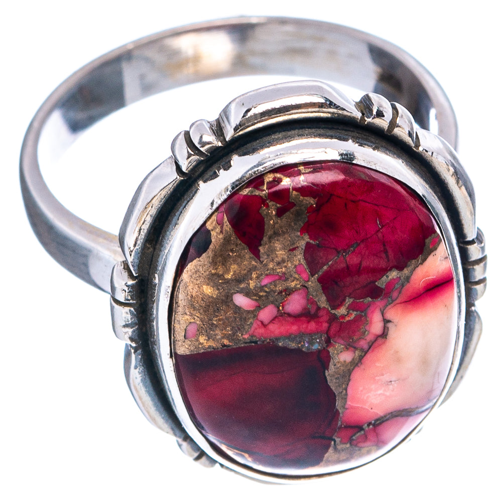 Red Dahlia Mohave Turquoise Ring Size 6.75 (.925 Sterling Silver)