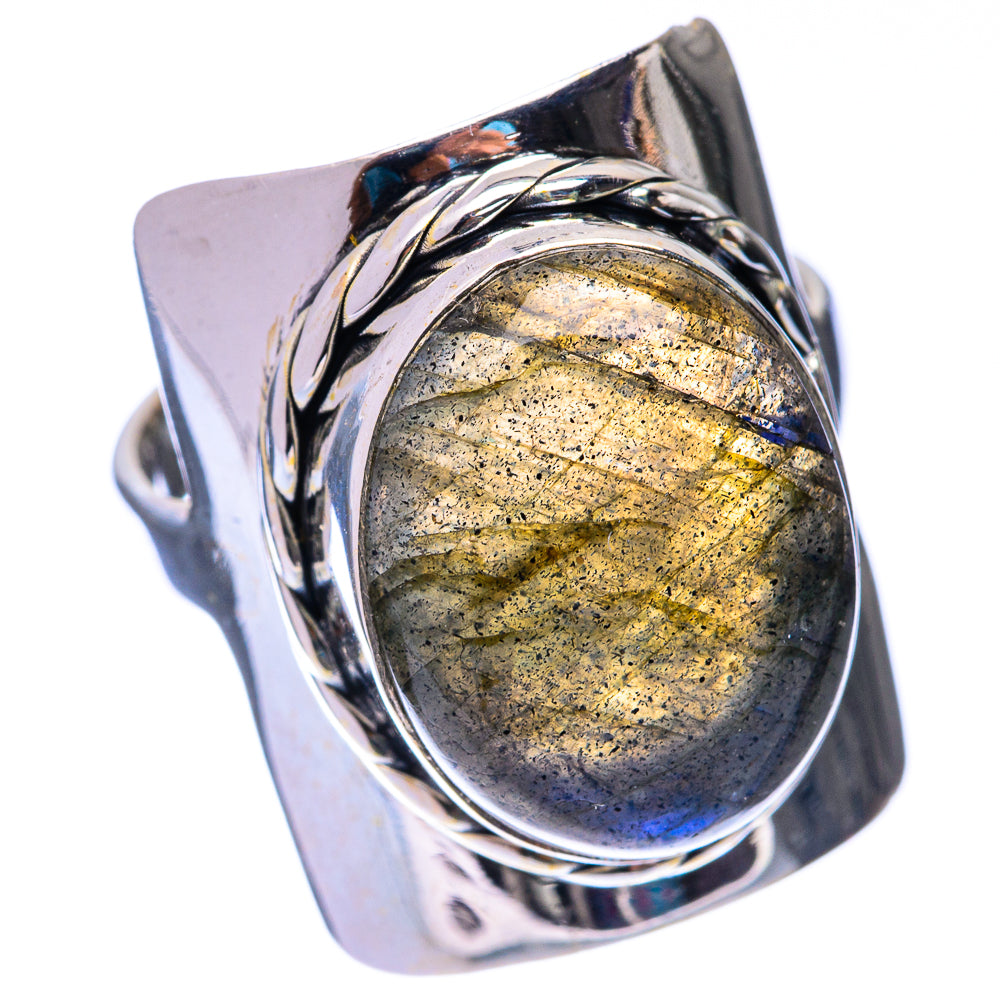 Labradorite Ring Size 7.5 (925 Sterling Silver) R141077