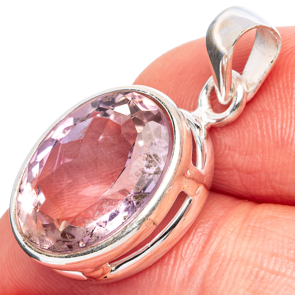 Rare Faceted Ametrine Pendant 1 1/8" (925 Sterling Silver) P43355