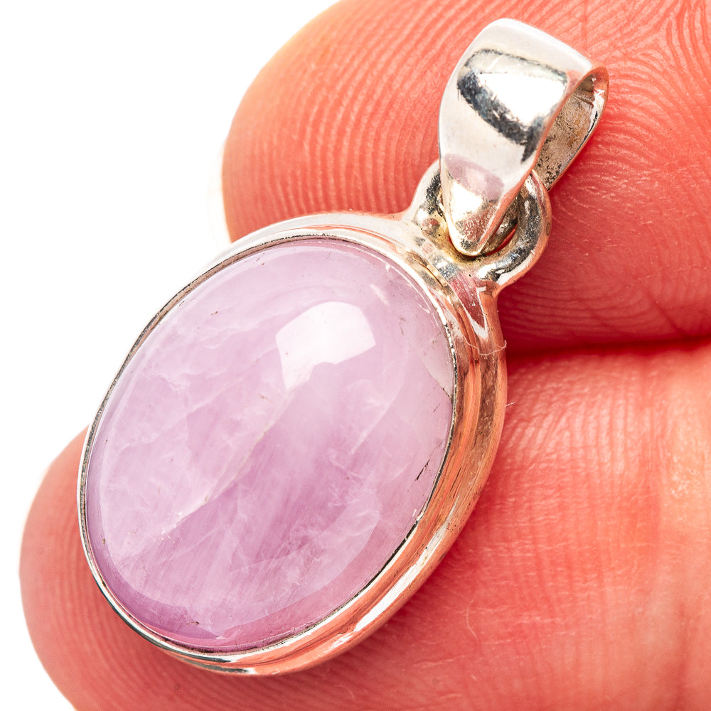 Kunzite Pendant 1 1/8" (.925 Sterling Silver)