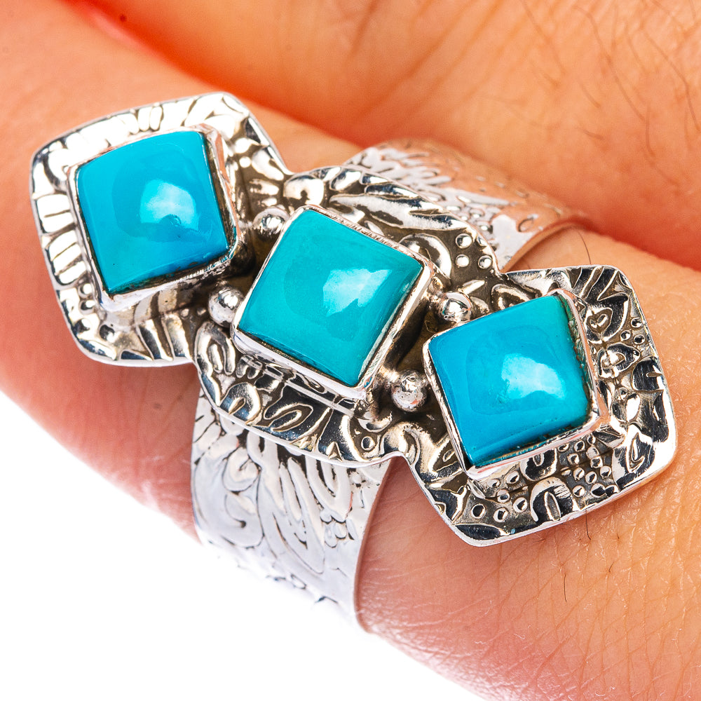 Sleeping Beauty Turquoise Ring Size 9 (925 Sterling Silver) R144388