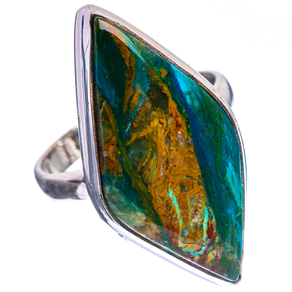 Large Peruvian Opal Ring Size 10 (925 Sterling Silver) R143005