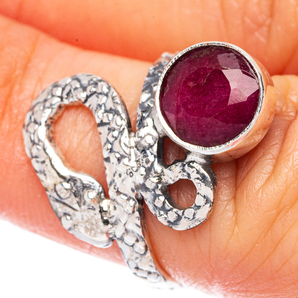 Value Red Sillimanite Ring Size 5.75 (925 Sterling Silver) R3337