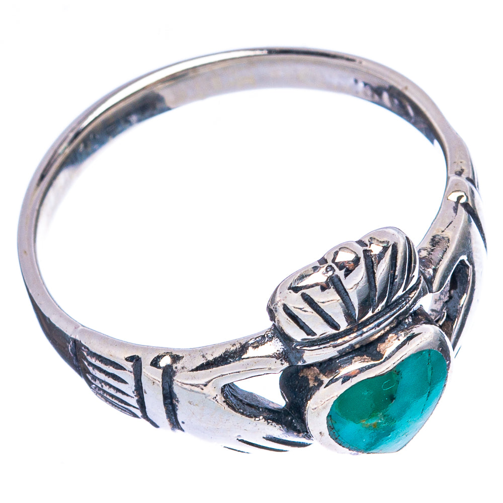 Rare Arizona Turquoise Heart Ring Size 8.5 (925 Sterling Silver) R4853