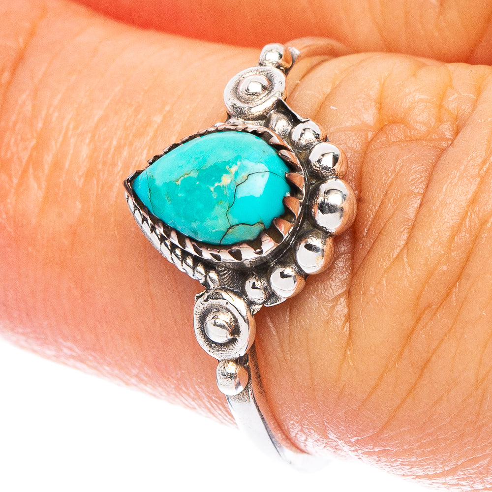 Value Arizona Turquoise Ring Size 6.75 (925 Sterling Silver) R7212