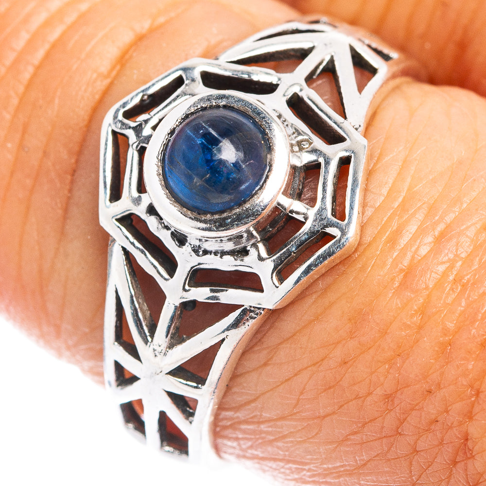 Kyanite Web Dainty Ring Size 8 (.925 Sterling Silver)
