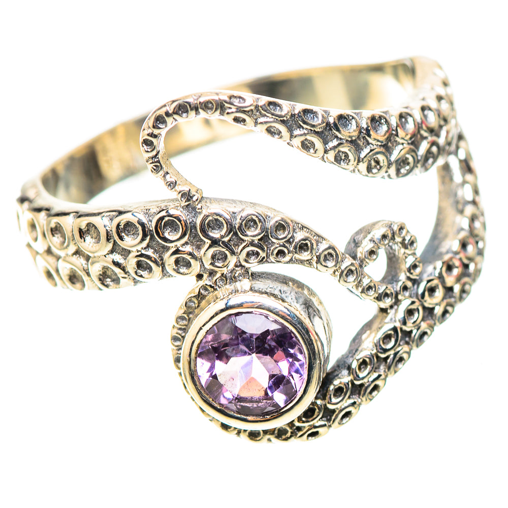 Faceted Amethyst Ring Size 8 (925 Sterling Silver) RING138491