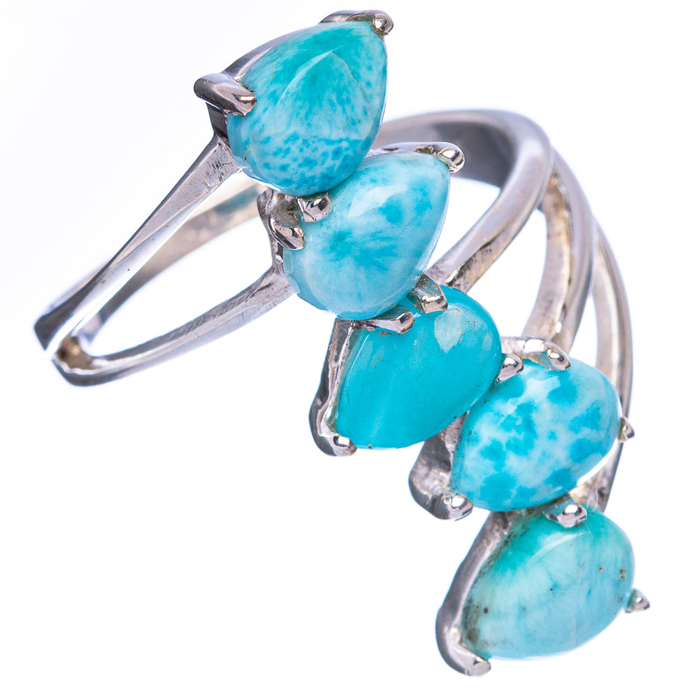 Larimar Ring Size 7.25 (925 Sterling Silver) R2322