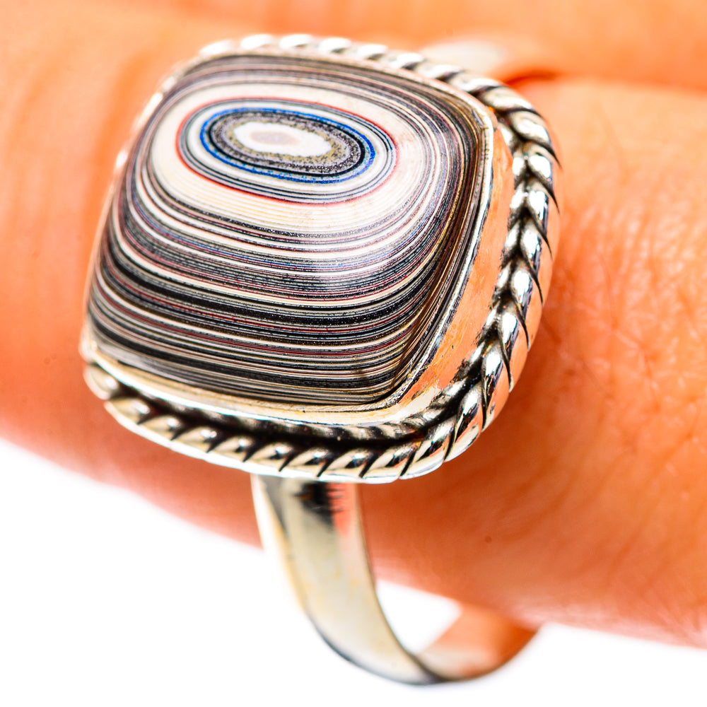 Fordite Ring Size 12.25 (925 Sterling Silver) RING138516