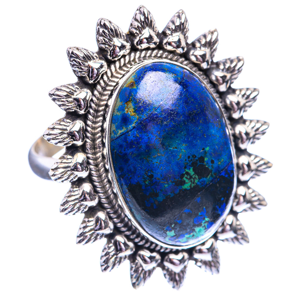 Large Azurite Ring Size 10.75 (925 Sterling Silver) R142332