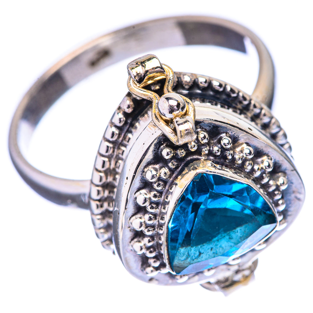 Poison Blue Topaz Ring Size 10.5 (925 Sterling Silver) R142711