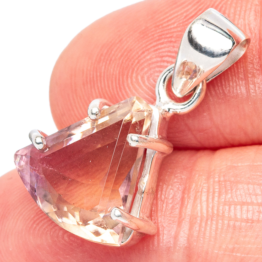 Faceted Ametrine Pendant 7/8" (925 Sterling Silver) P43014