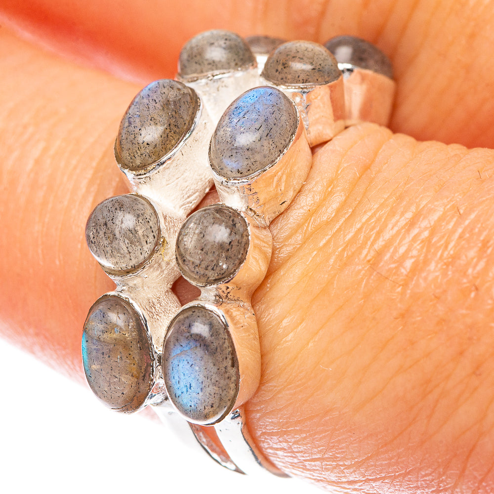 Labradorite 925 Sterling Silver Ring Size 7.75 (925 Sterling Silver) R5445