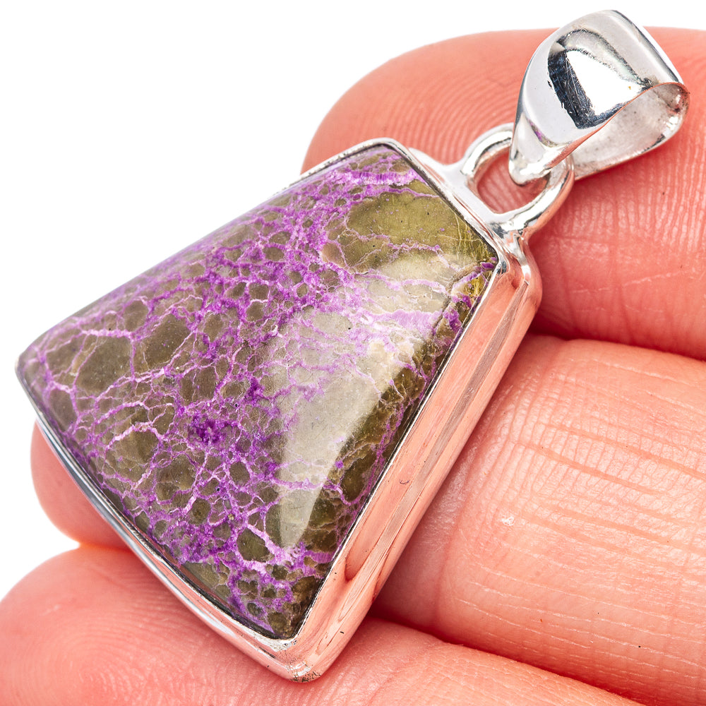 Stichtite Pendant 1 1/4" (925 Sterling Silver) P42511