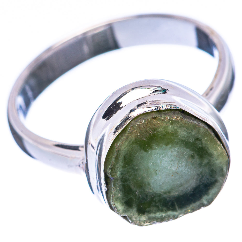 Tourmaline Slice Ring Size 7.25 (925 Sterling Silver) R2183