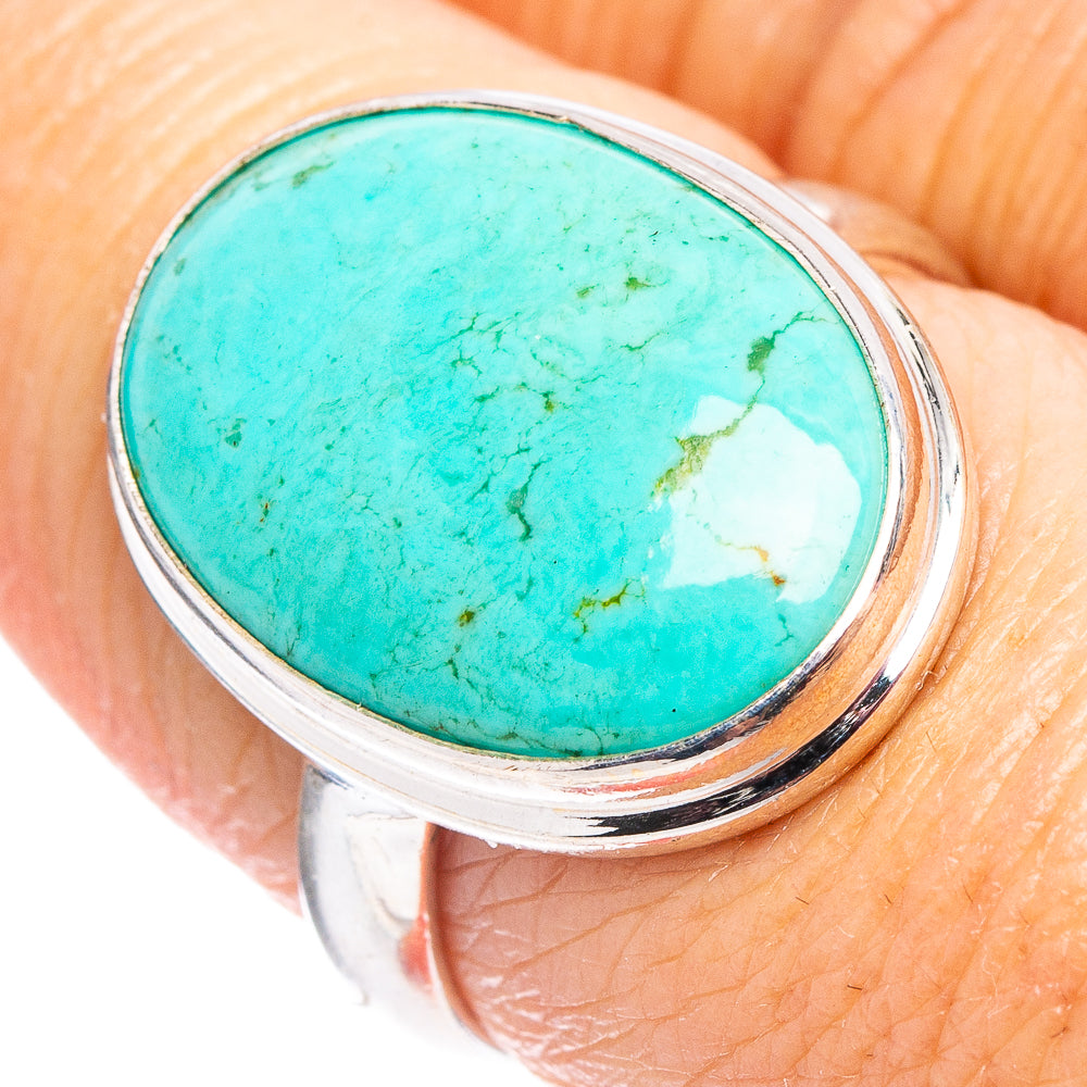 Rare Campitos Turquoise Ring Size 7.75 (.925 Sterling Silver)