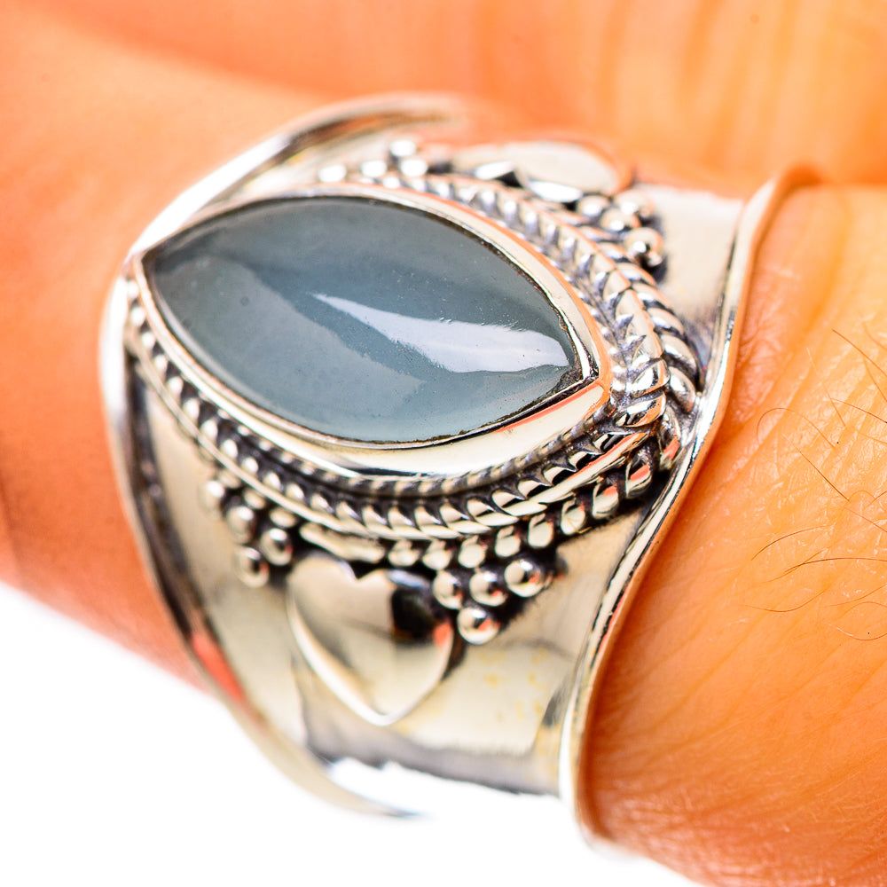 Natural Aquamarine 925 Sterling Silver Ring Size 7.25 (925 Sterling Silver) RING139331