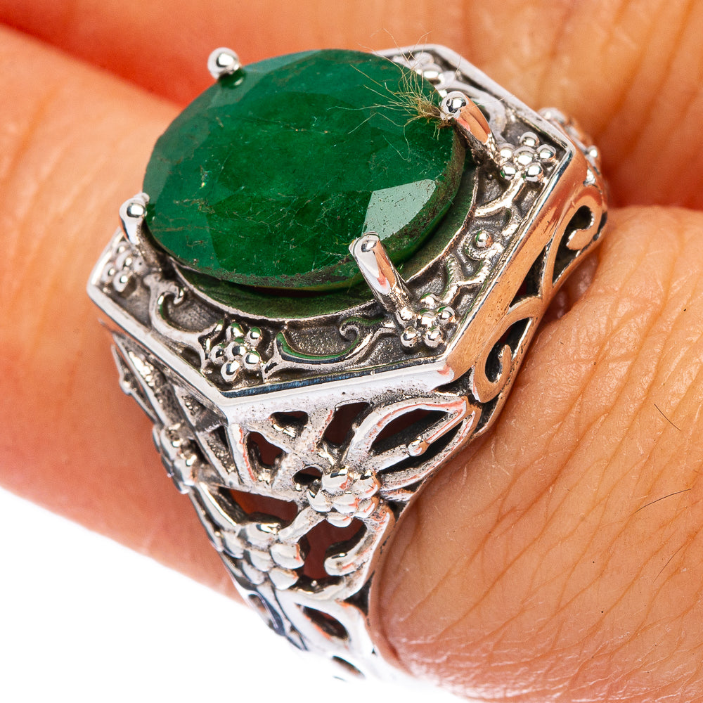 Green Sillimanite Ring Size 6.75 (925 Sterling Silver) R146406