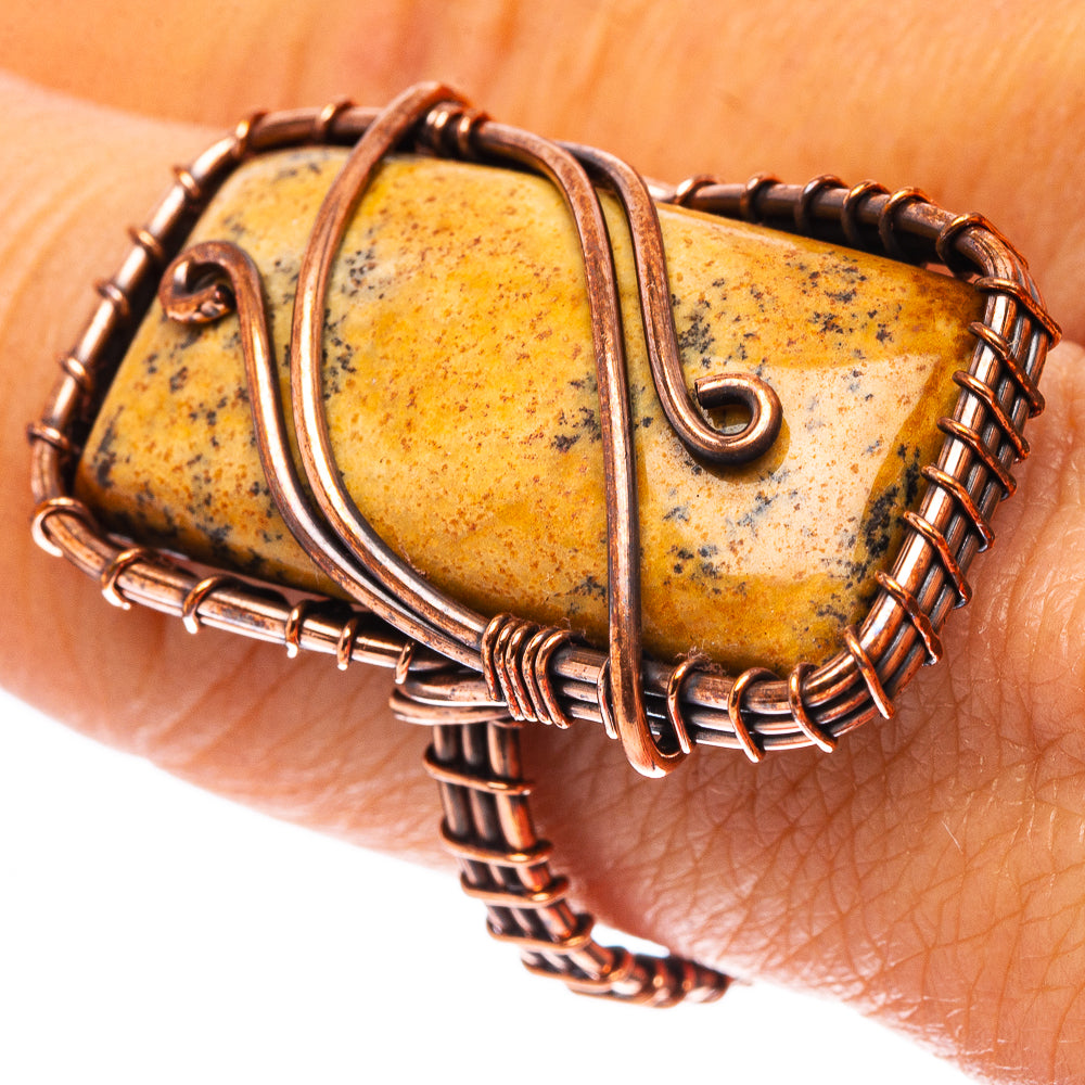Picture Jasper Ring Size 8.25 (Oxidized Copper)