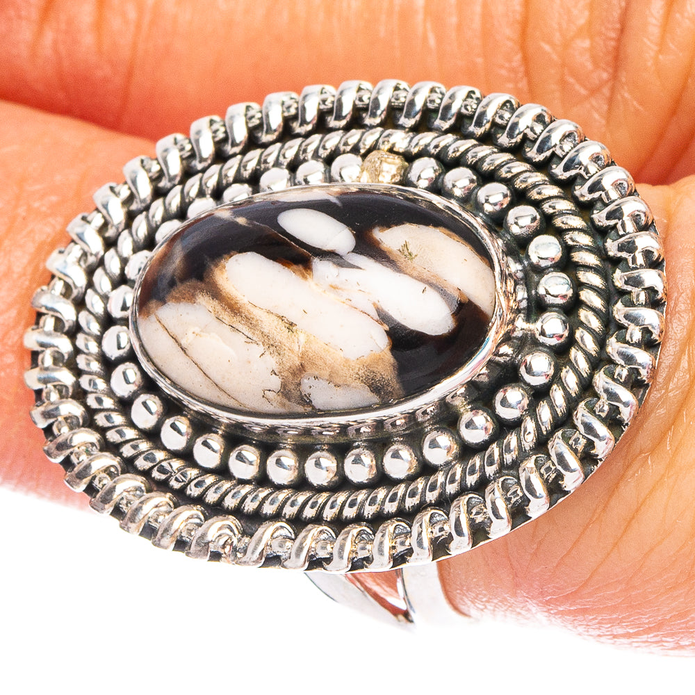 Peanut Wood Jasper 925 Sterling Silver Ring Size 6 (925 Sterling Silver) R6119