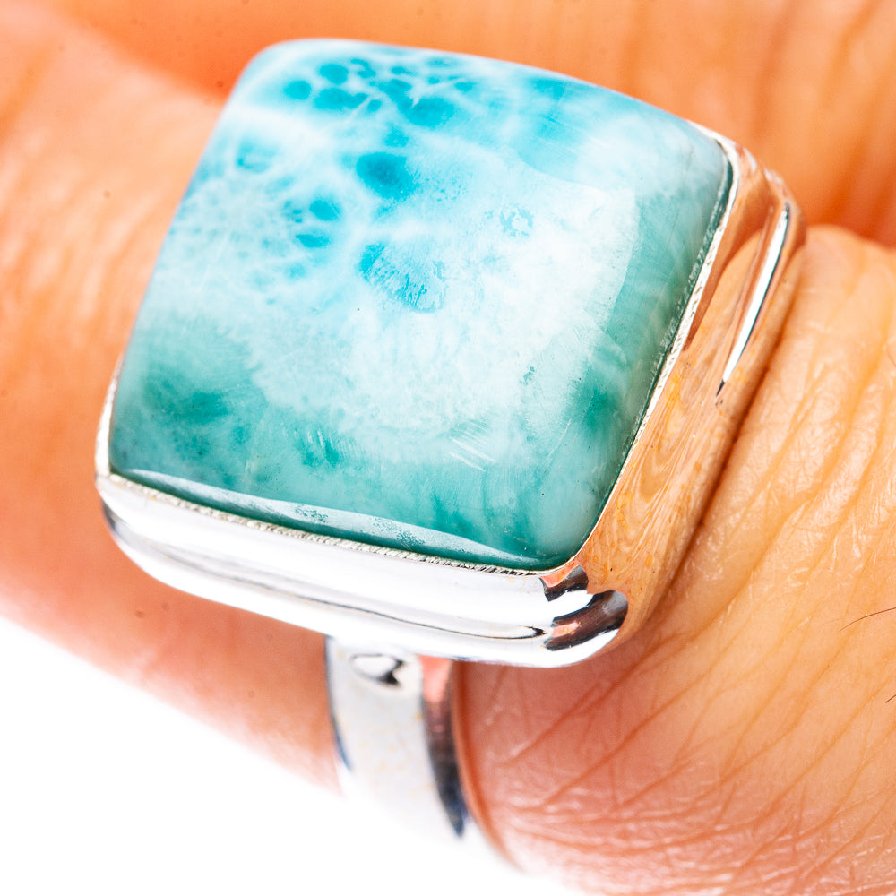 Larimar Ring Size 6.75 (925 Sterling Silver) R2138