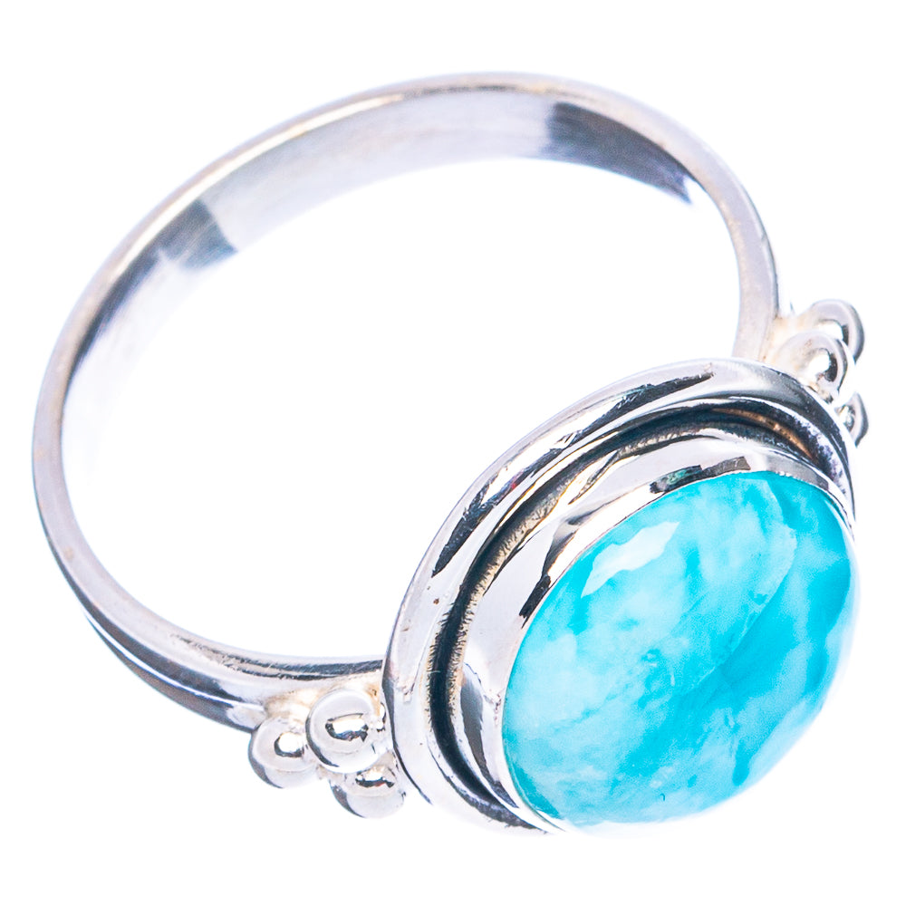 Rare Larimar Ring Size 8.25 (.925 Sterling Silver)