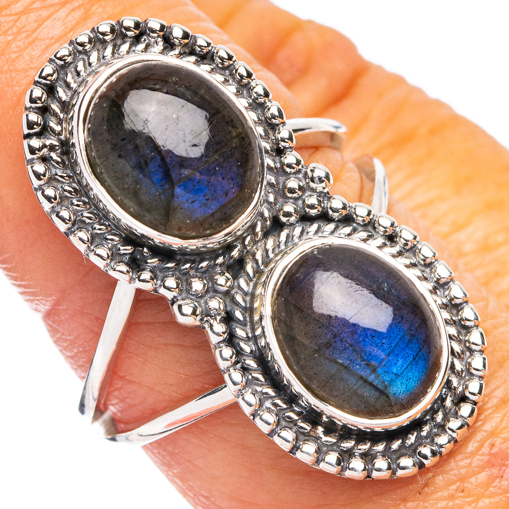 Premium Labradorite Ring Size 8 (925 Sterling Silver) R8152