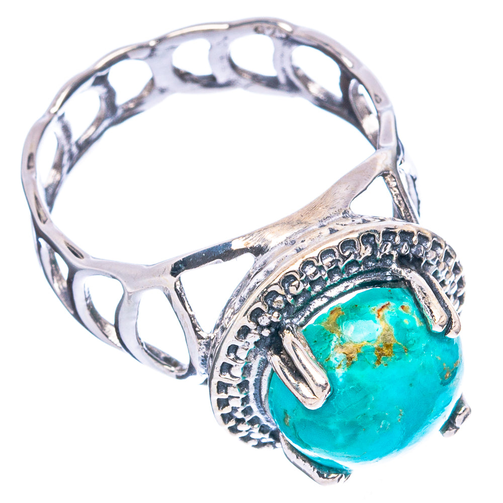 Rare Arizona Turquoise Ring Size 8.5 (925 Sterling Silver) R4821