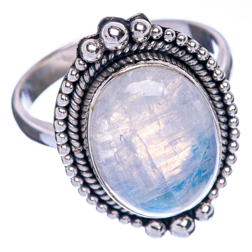 Rainbow Moonstone Ring Size 10 (925 Sterling Silver) R144615