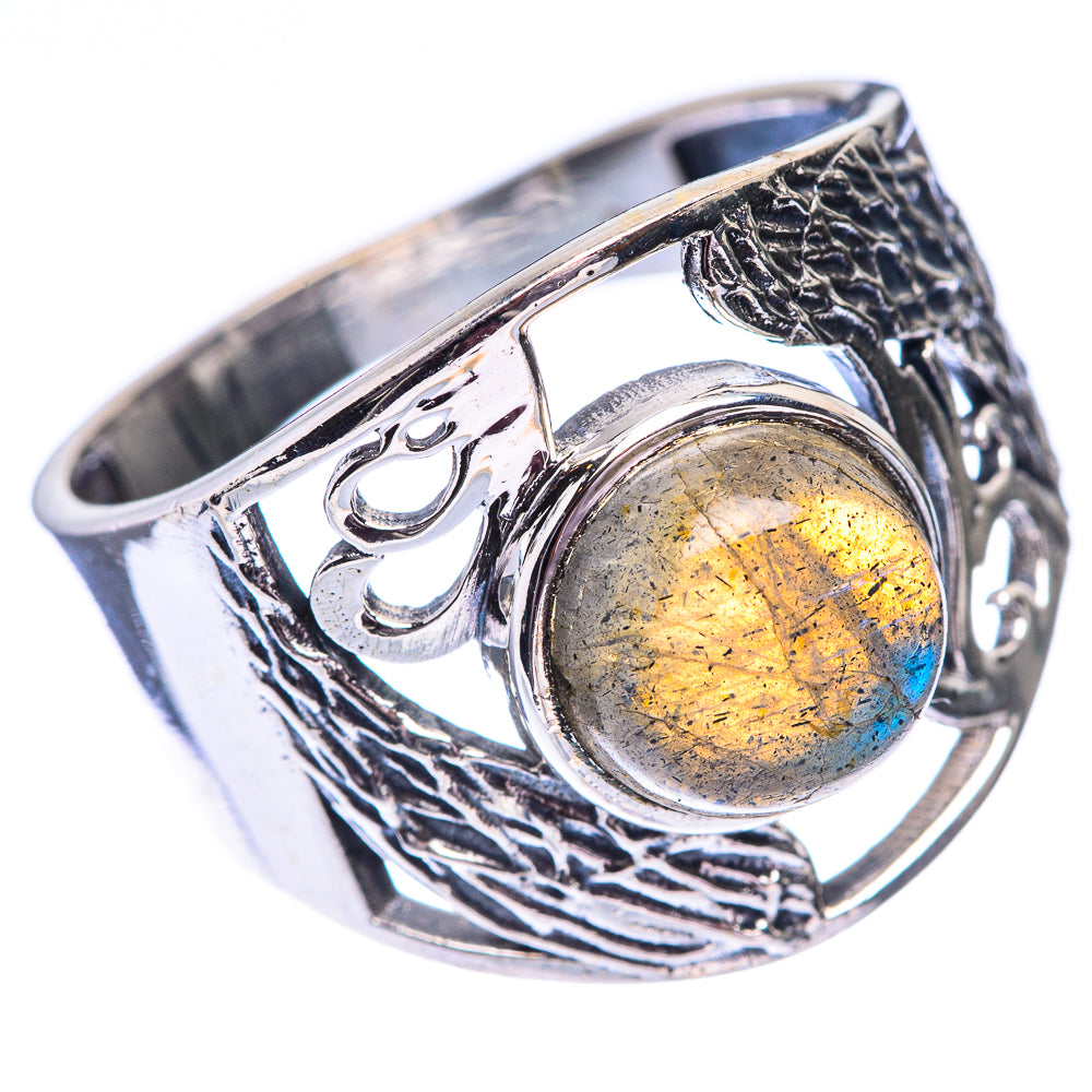 Labradorite Ring Size 10 (925 Sterling Silver) R140534