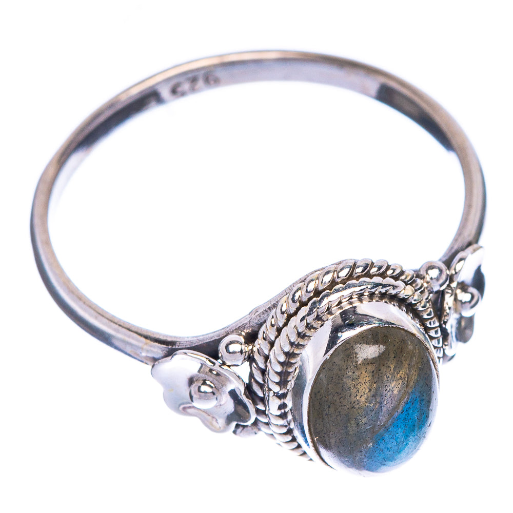 Labradorite Dainty Ring Size 7.5 (925 Sterling Silver) R1204