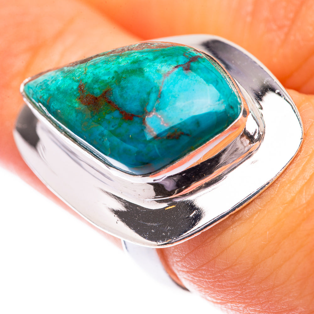 Chrysocolla Ring Size 6.75 (925 Sterling Silver) R140475