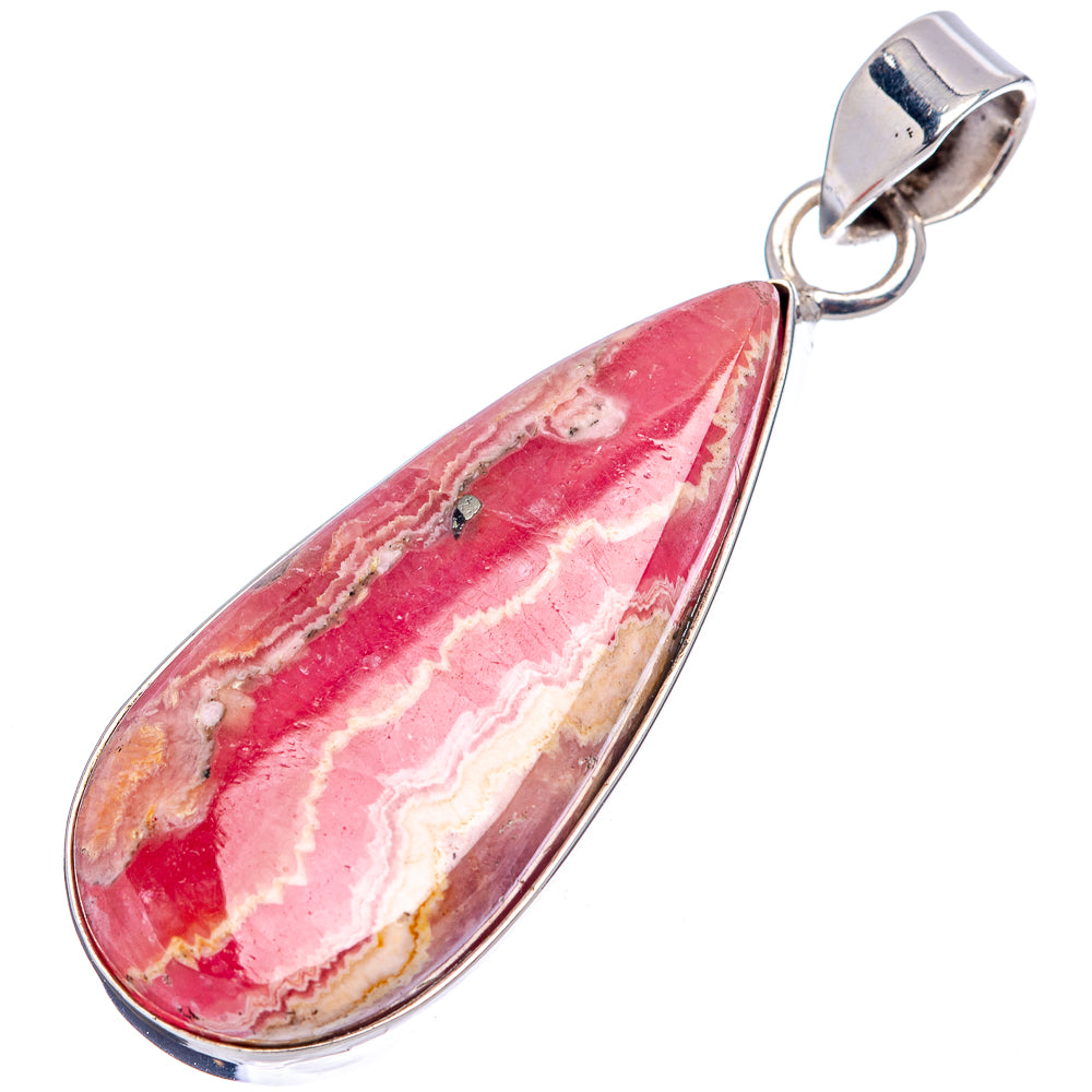 Premium Rhodochrosite Pendant 2 1/8" (.925 Sterling Silver)